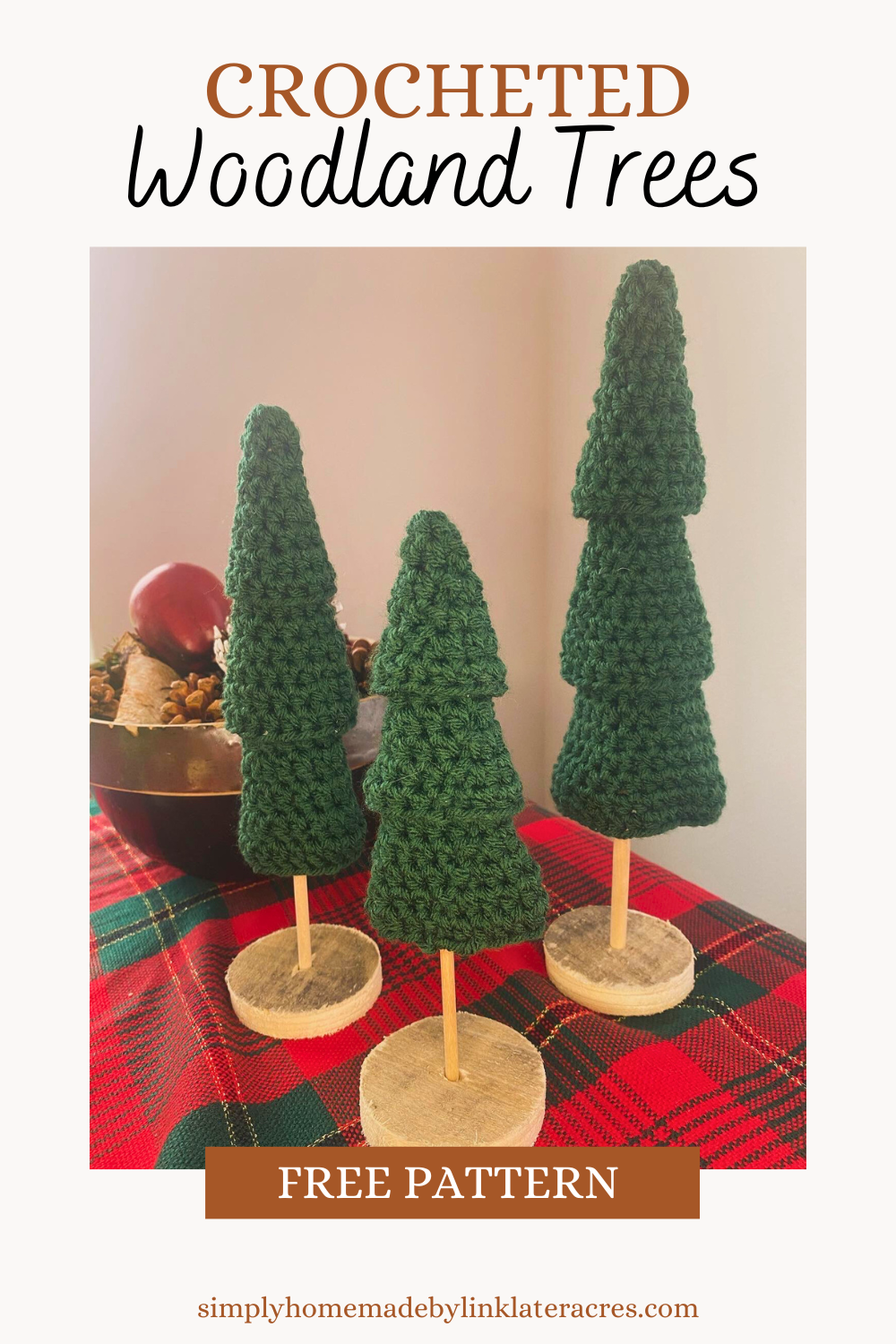 Crocheted Woodland Christmas Tree Free Pattern - Simply Homemade by ...